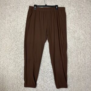 Old Navy Active Jogger Pants Womens XL Brown Tapered Go Dry Athleisure Lounge